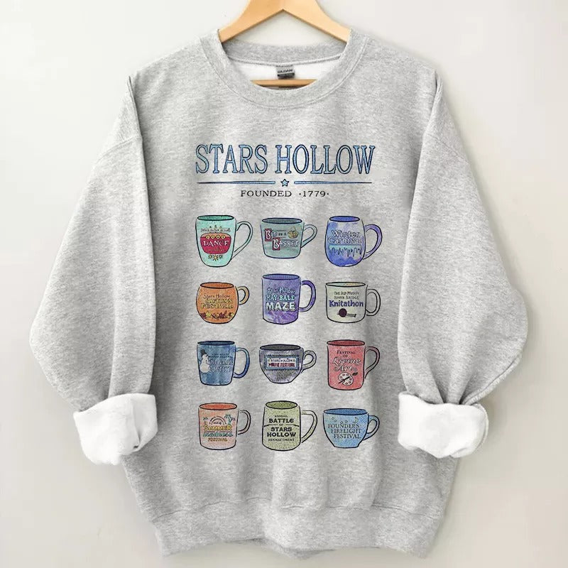 Mugs of Stars Hollow Annual Events Sweatshirt