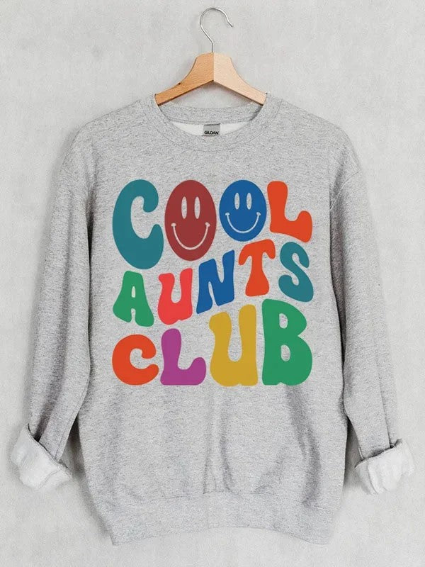 Cool Aunts Club Sweatshirt-grijs