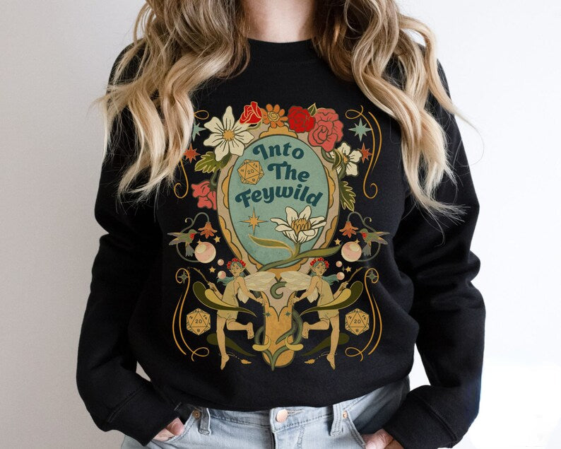 Into The Feywild Witchlight Carnival Flower Sweatshirt