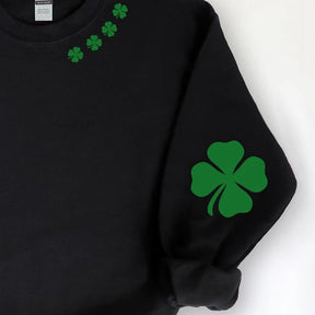 Черный свитшот St. Patrick's Day Shamrock