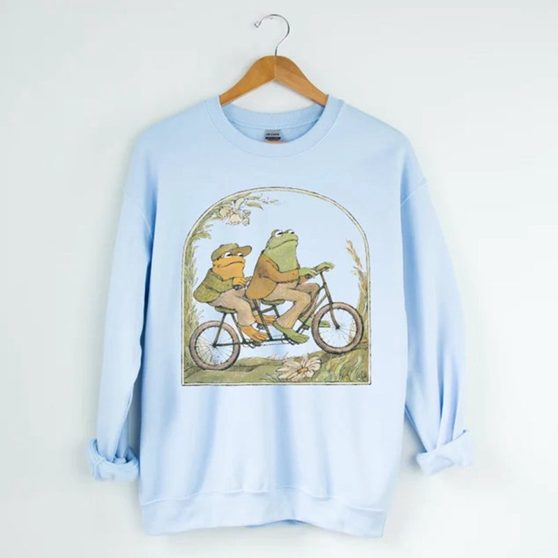 Frosch und Kröte Rundhals-Sweatshirt 