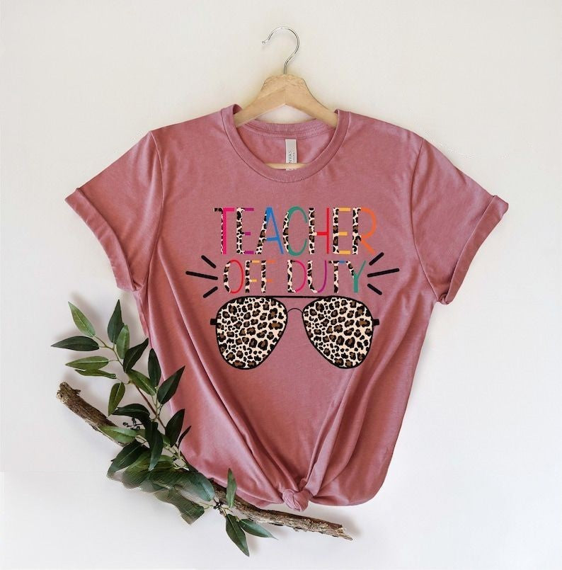 Leopard Teacher Off Duty T-shirt